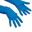 Multipurpose Latex Gloves - Blue Medium