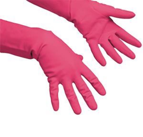 Multipurpose Latex Gloves - Red Medium