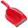 Dustpan & Brush Set Economy STIFF - Red