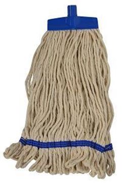 Picture of 455g 16oz Changer Kentucky Mop Stayflat - White Yarn/Blue Band