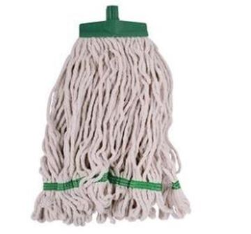 Picture of 455g 16oz  Changer Kentucky Mop Stayflat - White Yarn/Green Ban