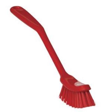 10.25"/ 290mm  Vikan Medium Dish Brush - Red