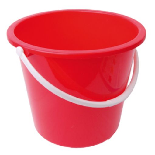 Picture of 9lt/ 2gal Graduated Bucket Plastic - Red