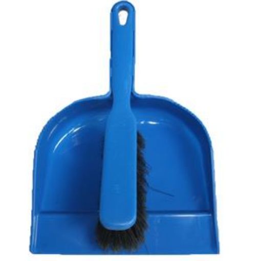 Picture of Plastic Dustpan & Brush  Soft  Blue(780.410.100)058215