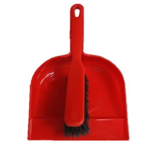 Picture of Plastic Dustpan & Brush  Soft Red(780.410.100)058215