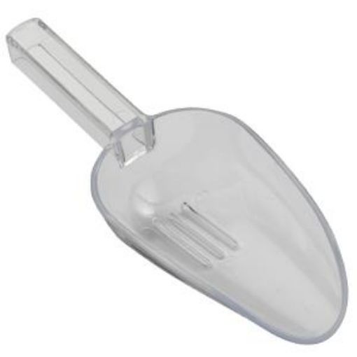 Picture of 7oz CLEAR PLASTIC ICE DRAINER SCOOP