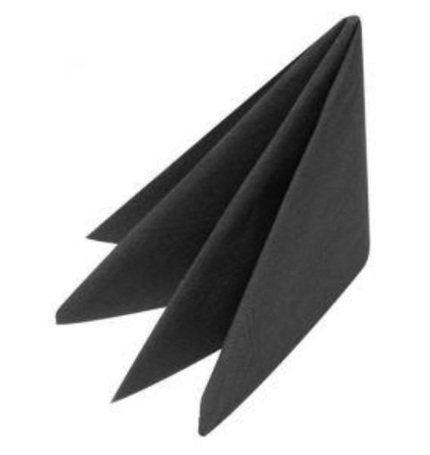 Picture of 40cm 3ply BLACK NAPKINS x1000