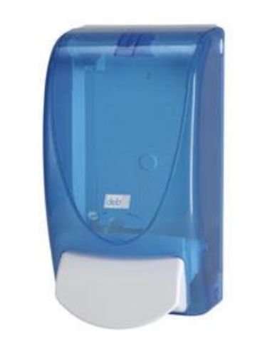 Picture of * 1lt DEB Transparent Hand Soap Dispenser - Blue