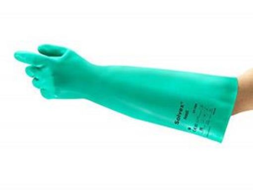 Picture of Sol-vex Plus 45cm Nitrile Gauntlet - Green Size 9