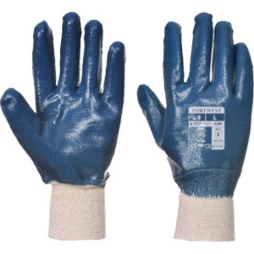 Picture of Nitrile Coated Knit Wrist Glove - Blue XLarge 10