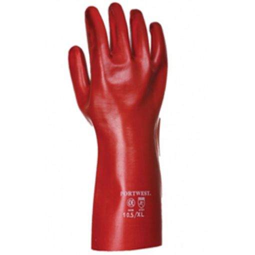 Picture of PVC Gauntlet 35cm - Red XL/Size 10