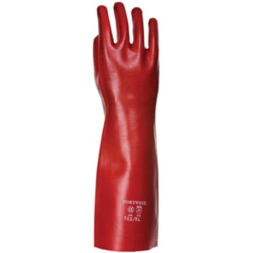 Picture of 45cm PVC Gauntlet - Red XLarge