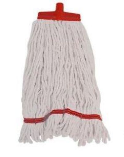 Picture of 455g/ 16oz Econ Changer Kentucky Mop Stayflat - White Yarn/Red Band