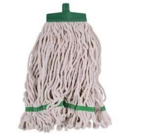 Picture of 455g/ 16oz Econ Changer Kentucky Mop Stayflat - White Yarn/Green Band