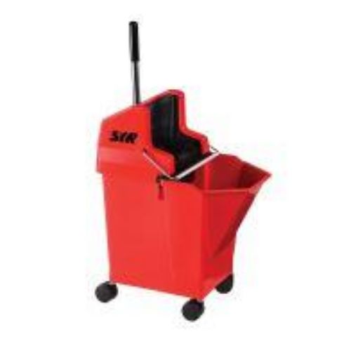 Picture of 9lt Duo Press Mop Bucket & Wringer - Red