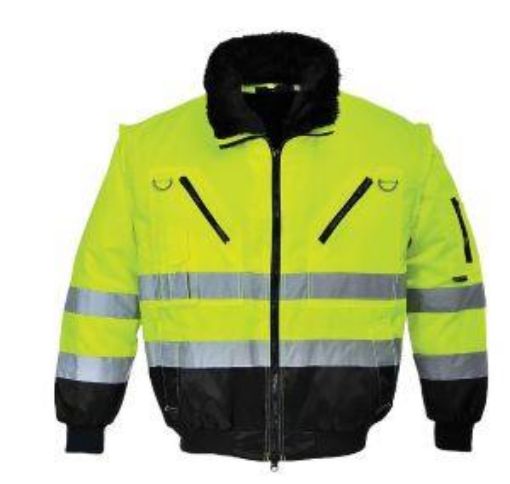 Picture of Hi Vis 3in1 Pilot Jacket - Yellow/Black 