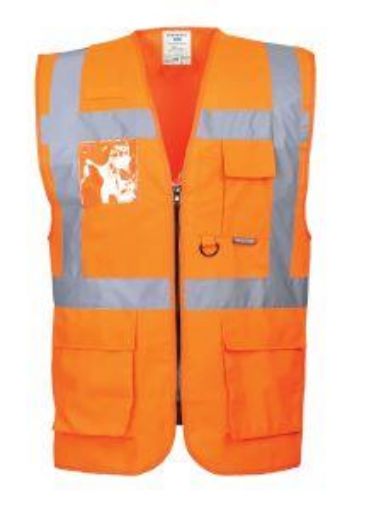 Picture of Hi Vis Berlin Executive Waistcoat - Orange