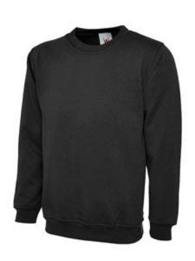 Picture of Uneek Premium Sweatshirt 350gm - Black 