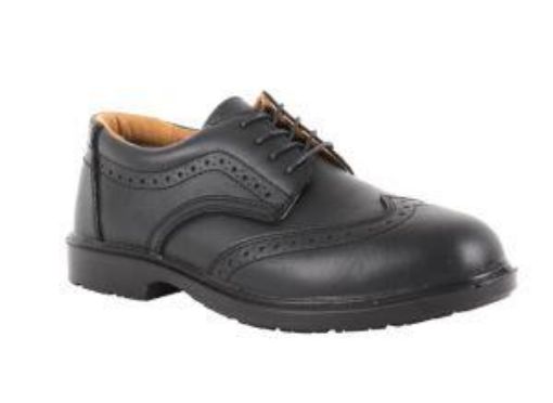 Picture of Brogue Safety Shoe Steel Midsole & Toe - Black 