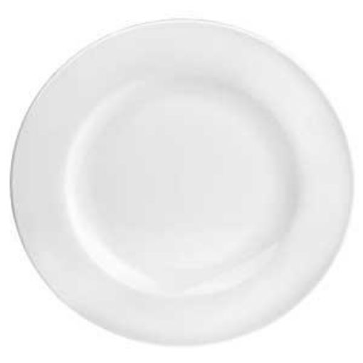 Picture of (18) 27cm/ 10.6" Pure White Wide Rim Plate