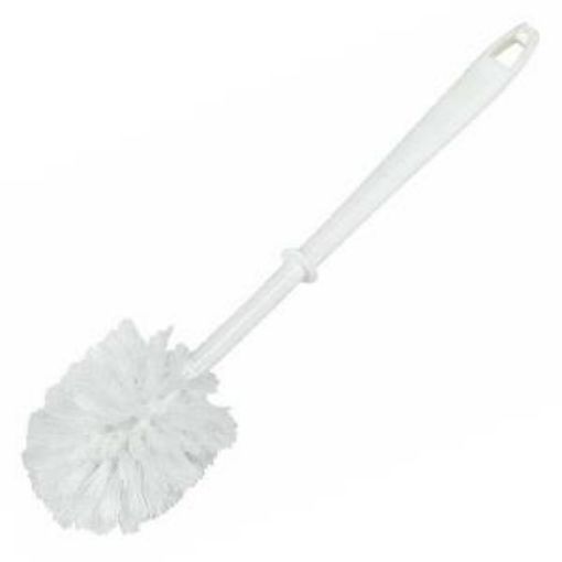 Picture of 36cm/ 14" White Plastic Toilet Brush