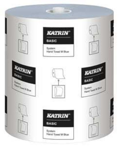 Picture of Katrin Basic System Hand Towel Rolls 1ply 6x200m - Blue