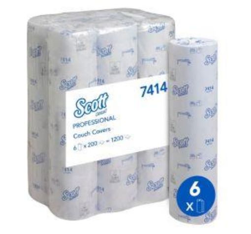 Picture of 7414 SCOTT EXTRA COUCH COVER 20" 2ply BLUE 6x200s(Wypall L20)