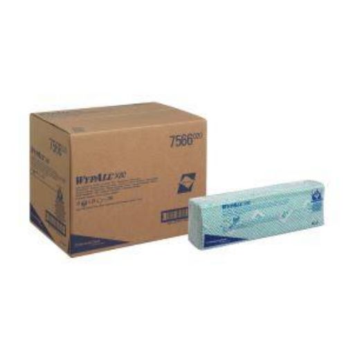 Picture of * 7566 Wypall® X80 Interfold Wipes 10x25 - Green