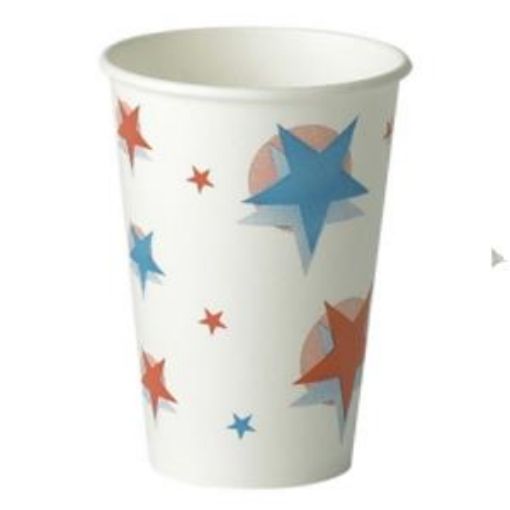 Picture of x2000 7oz STAR/BALL COLD DRINK PAPER CUP