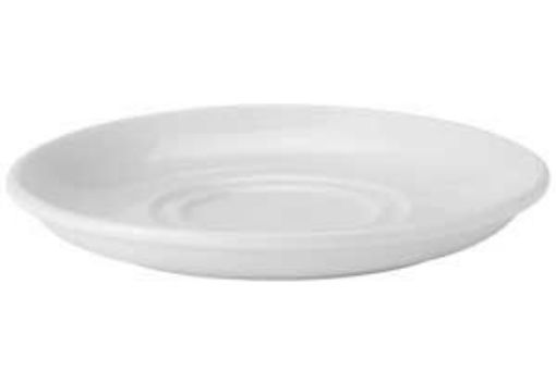 Picture of (4x6) 15cm/ 6" Pure White Double Well Saucer 