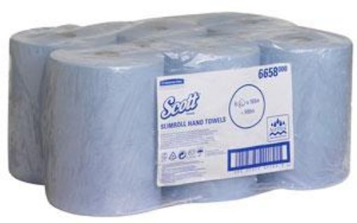 Picture of 6658 SCOTT BLUE SLIMROLL TOWEL 6x165m