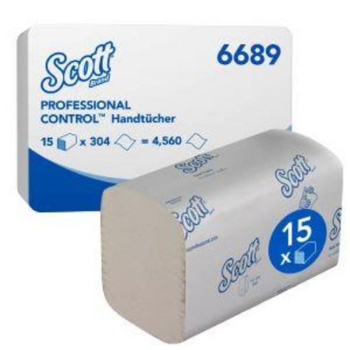 Picture of 6689 Scott® Control™ IFold Hand Towels Small 1ply x4110 - White 21x20cm