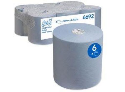 Picture of Scott® Max Blue Roll Hand Towels | 1Ply