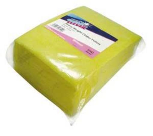 Picture of (25) Clean & Clever Heavyweight Cloths 49x38cm - Yellow