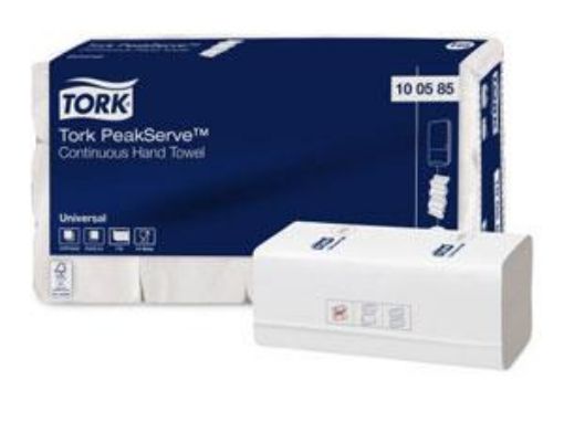 Picture of Tork Peakserve Continous 1ply Hand Towels x4920 - White H5