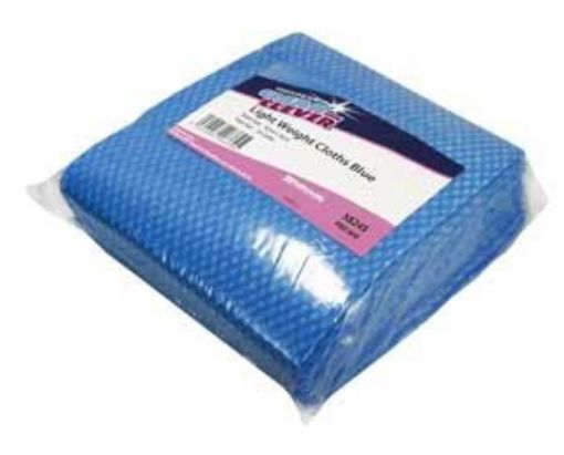 Picture of x50 C&C Lightweight Disp Cloth 42x38cm - BLUE