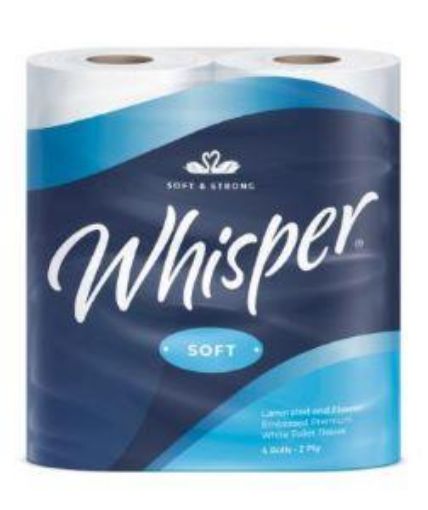 Picture of Whisper Soft Luxury 2ply Toilet Roll 40x200sh