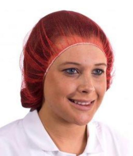 Picture of x144 Hair Nets Non-Detectable - Red