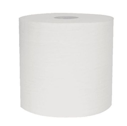 Picture of LEONARDO 1ply WHITE TOWEL ROLL 6x200m100% RECYCLED