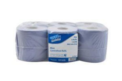 Picture of Clean & Clever PB2 2ply C/Feed Blue Rolls 6x150m