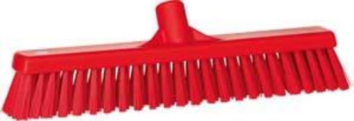 Picture of 16" / 410mm Vikan Platform Soft/Hard  Broom - Red