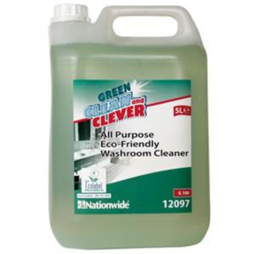 Picture of 2x5lt Green & Clever Conc. Washroom Cleaner 