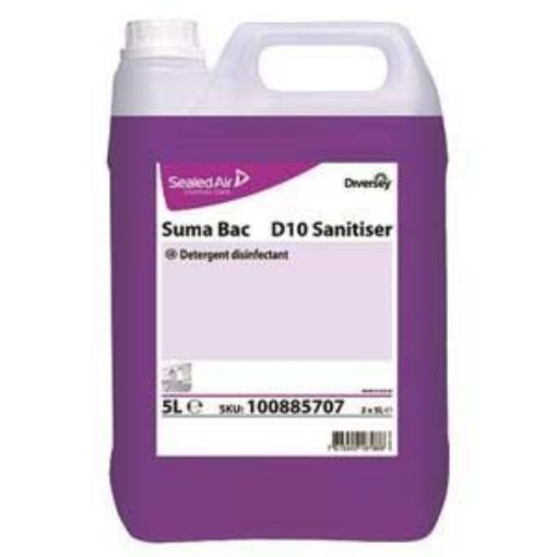 Picture of 2x5lt D10 Suma Bac Sanitiser Detergent Disinfectant Conc.