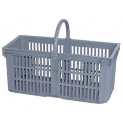 Picture of LARGE GLASS COLLECTING BASKET - GREY