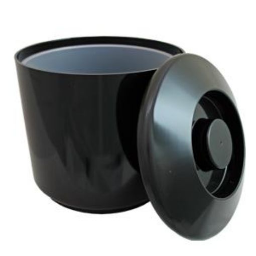 Picture of Plastic Round Ice Bucket - Black 7 pint / 2.5L