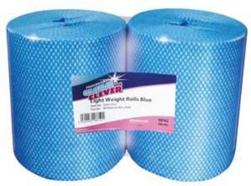 Picture of Clean & Clever Lightweight C/Feed Rolls 2x500sh - Blue