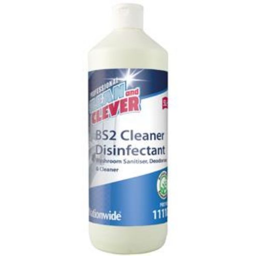 Picture of 6x1lt Clean & Clever  BS2 Cleaner Disinfectant - Lemon