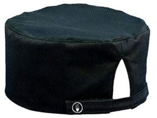 Picture of Chefs Coolvent Skull Cap - Black - One Size