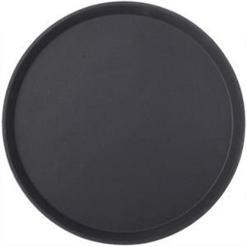 Picture of 28cm/ 11" Non Slip Tray Round - Black