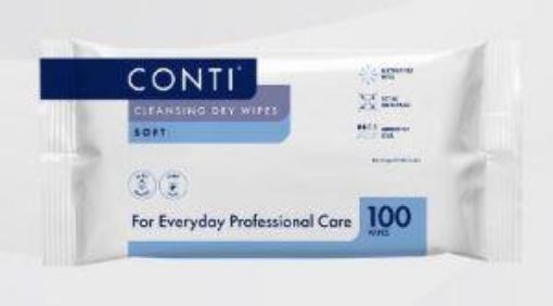 Picture of (100 )Conti Cleansing Dry Wipe - Soft Large (32x28cm) 32gsmPPV